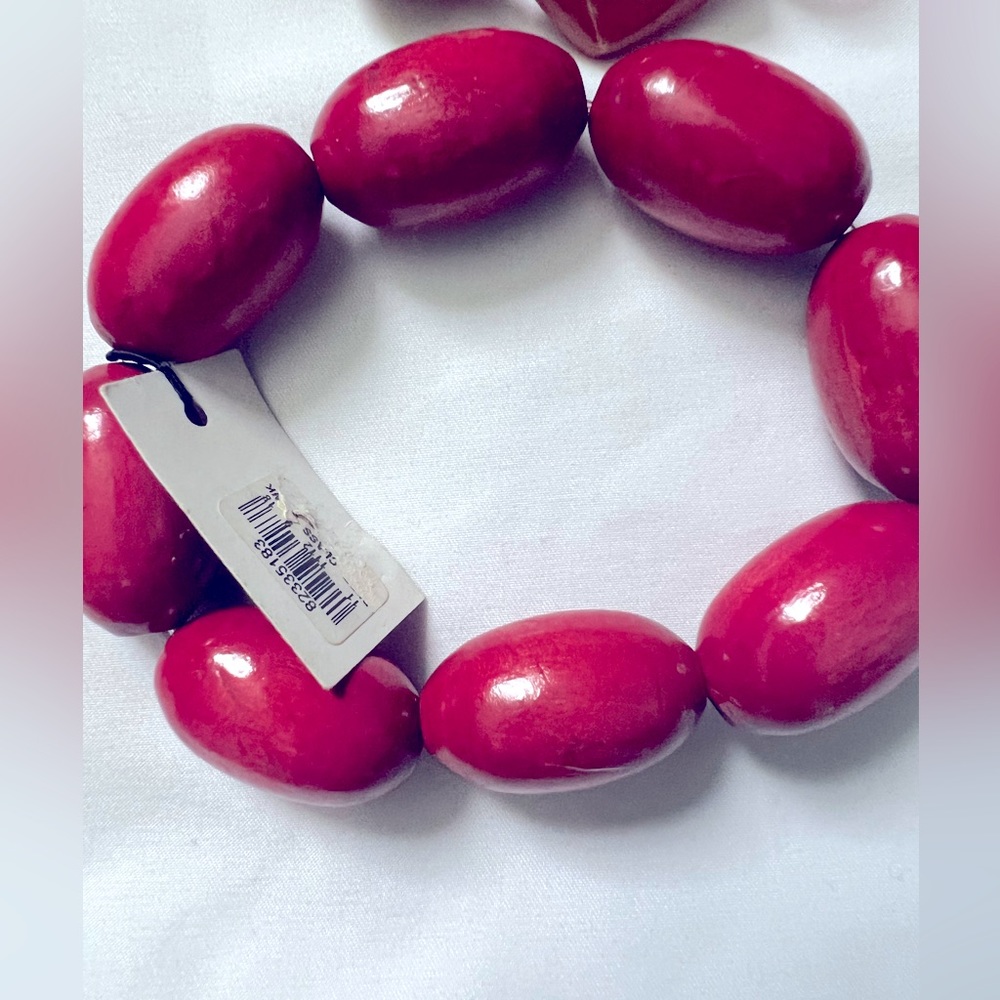 Pink Wooden Bracelet - NO LONGER AVAILABLE